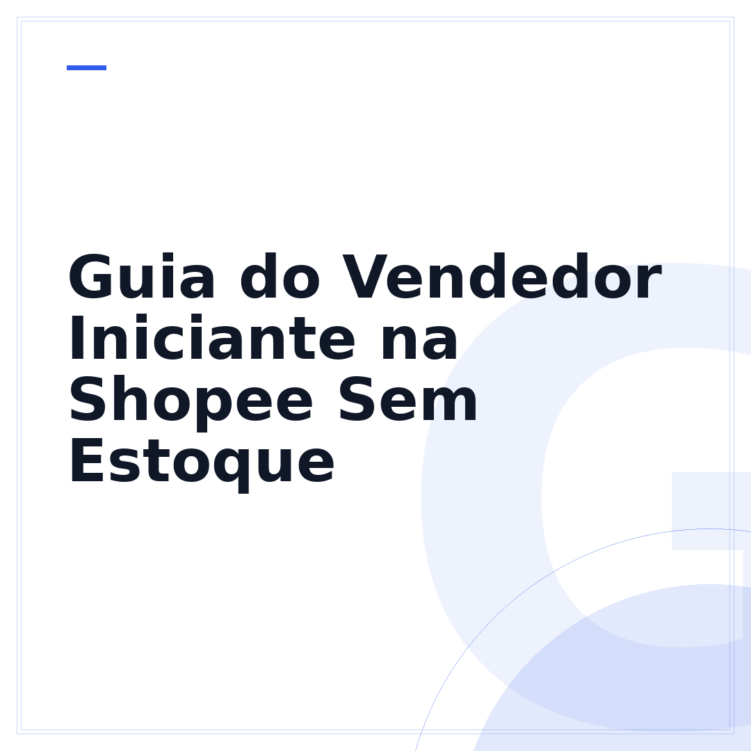 Guia do Vendedor Iniciante na Shopee Sem Estoque