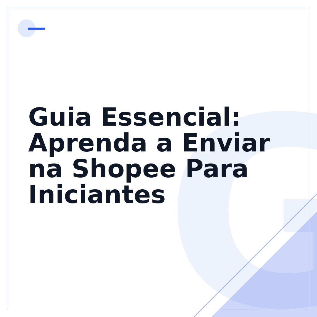Guia Essencial: Aprenda a Enviar na Shopee Para Iniciantes