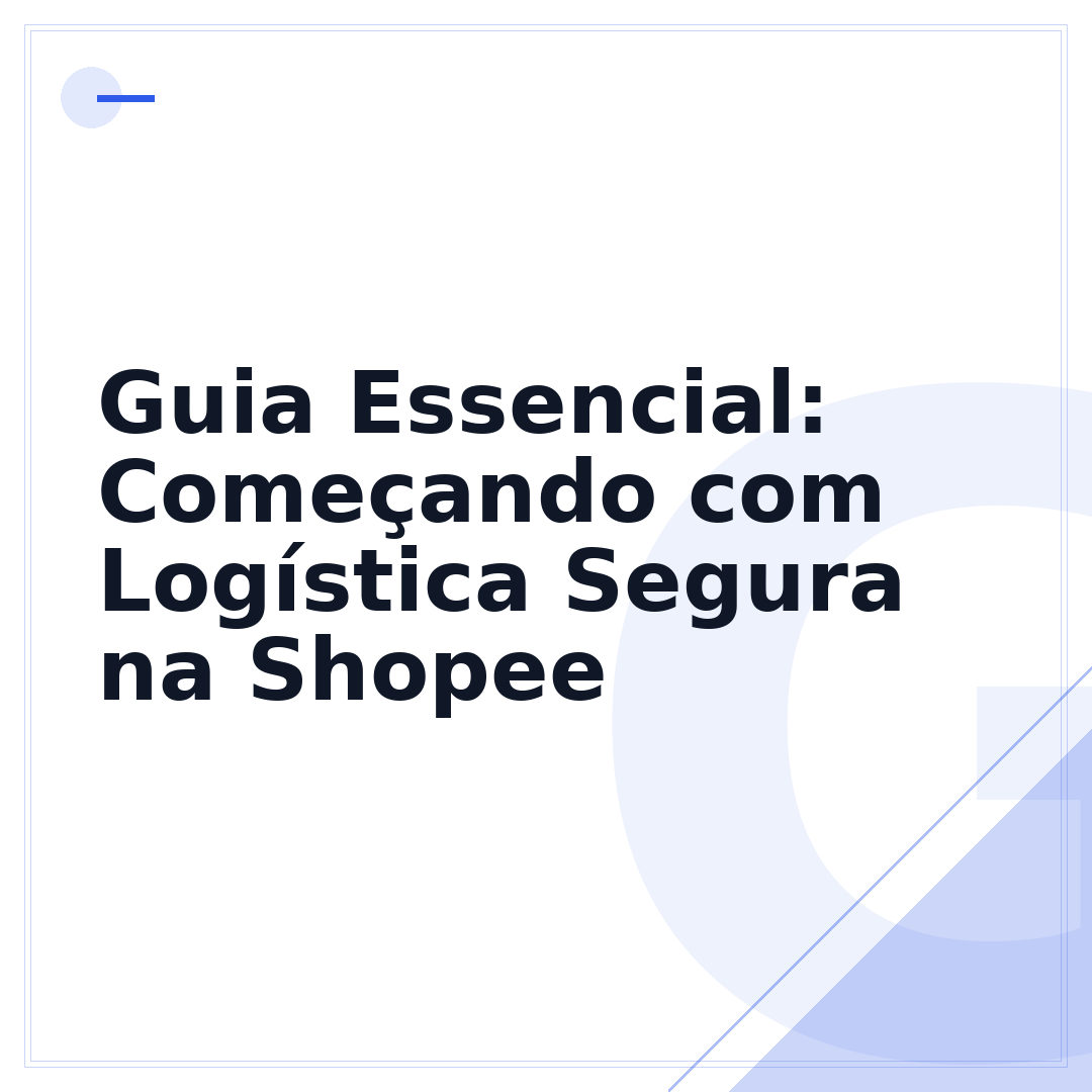 Guia Essencial: Começando com Logística Segura na Shopee