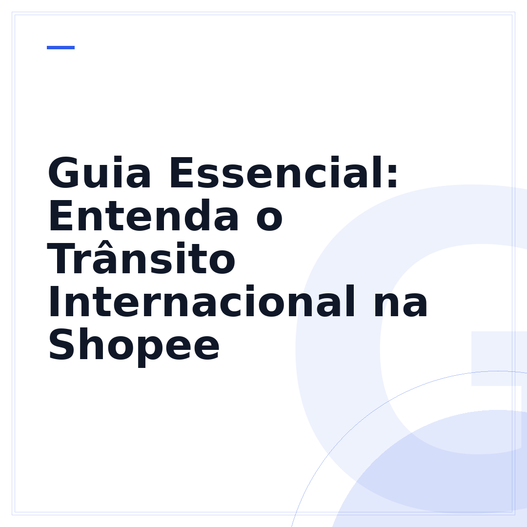 Guia Essencial: Entenda o Trânsito Internacional na Shopee