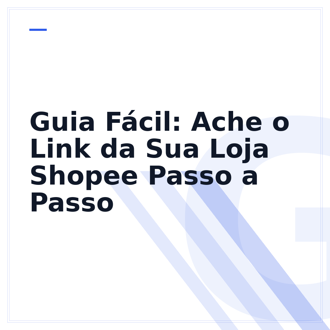 Guia Fácil: Ache o Link da Sua Loja Shopee Passo a Passo