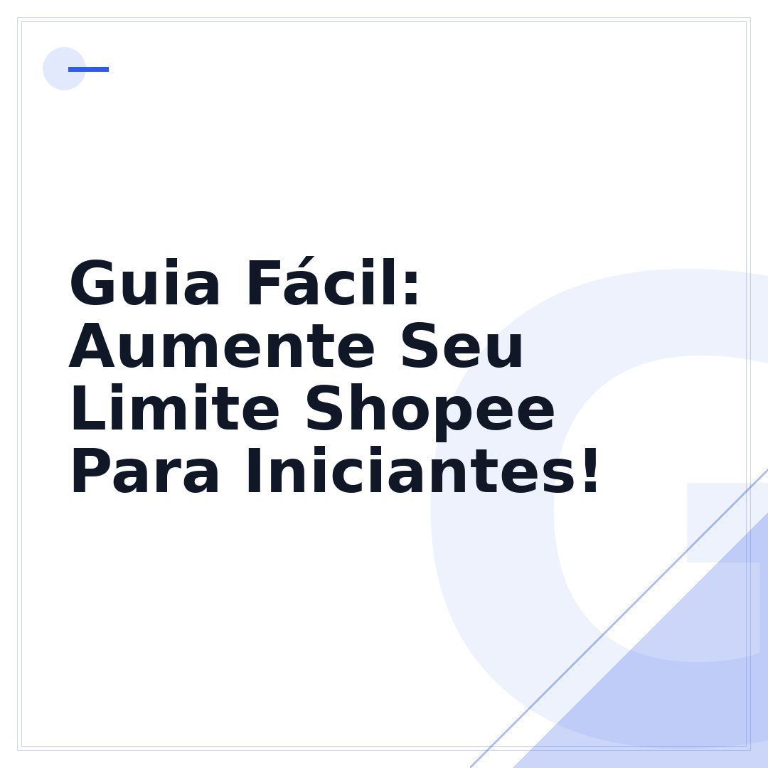 Guia Fácil: Aumente Seu Limite Shopee Para Iniciantes!