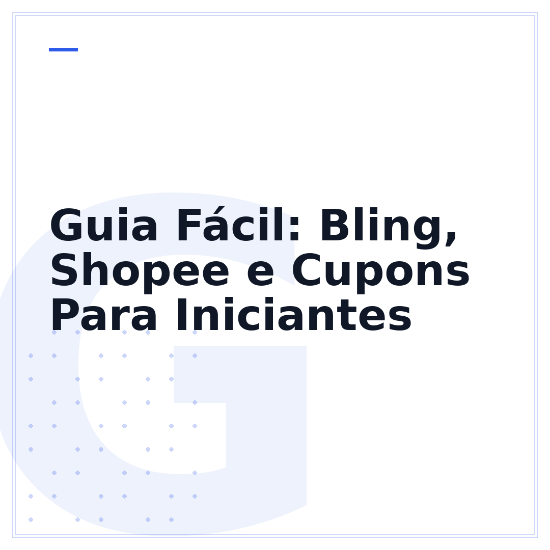 Guia Fácil: Bling, Shopee e Cupons Para Iniciantes