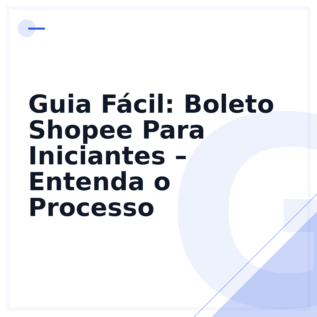 Guia Fácil: Boleto Shopee Para Iniciantes – Entenda o Processo