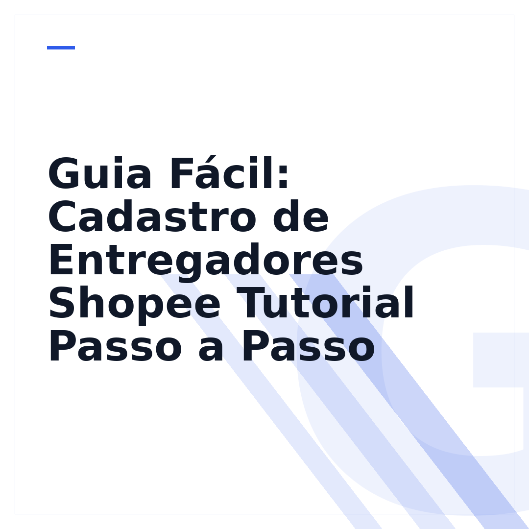 Guia Fácil: Cadastro de Entregadores Shopee Tutorial Passo a Passo