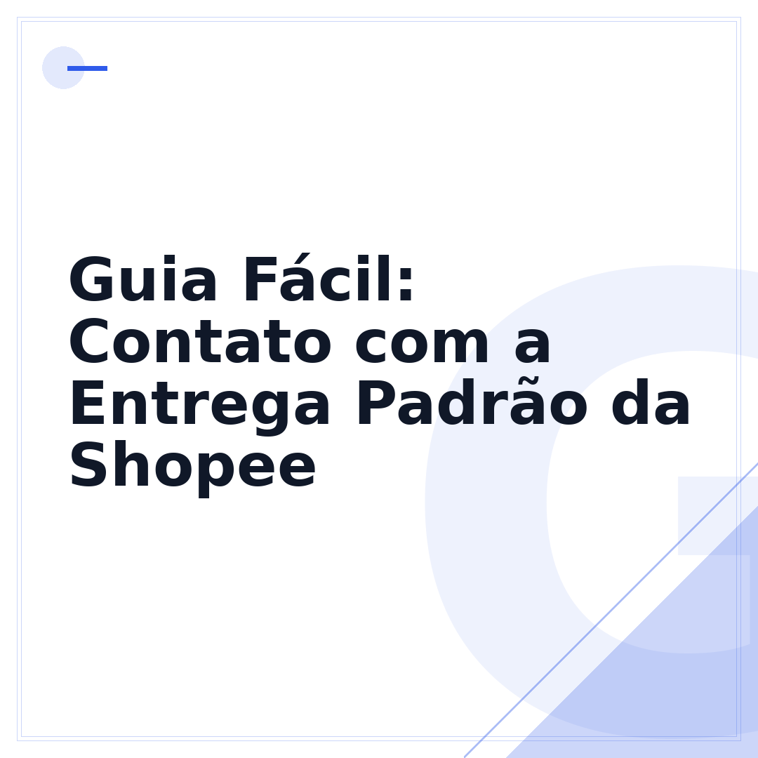 Guia Fácil: Contato com a Entrega Padrão da Shopee