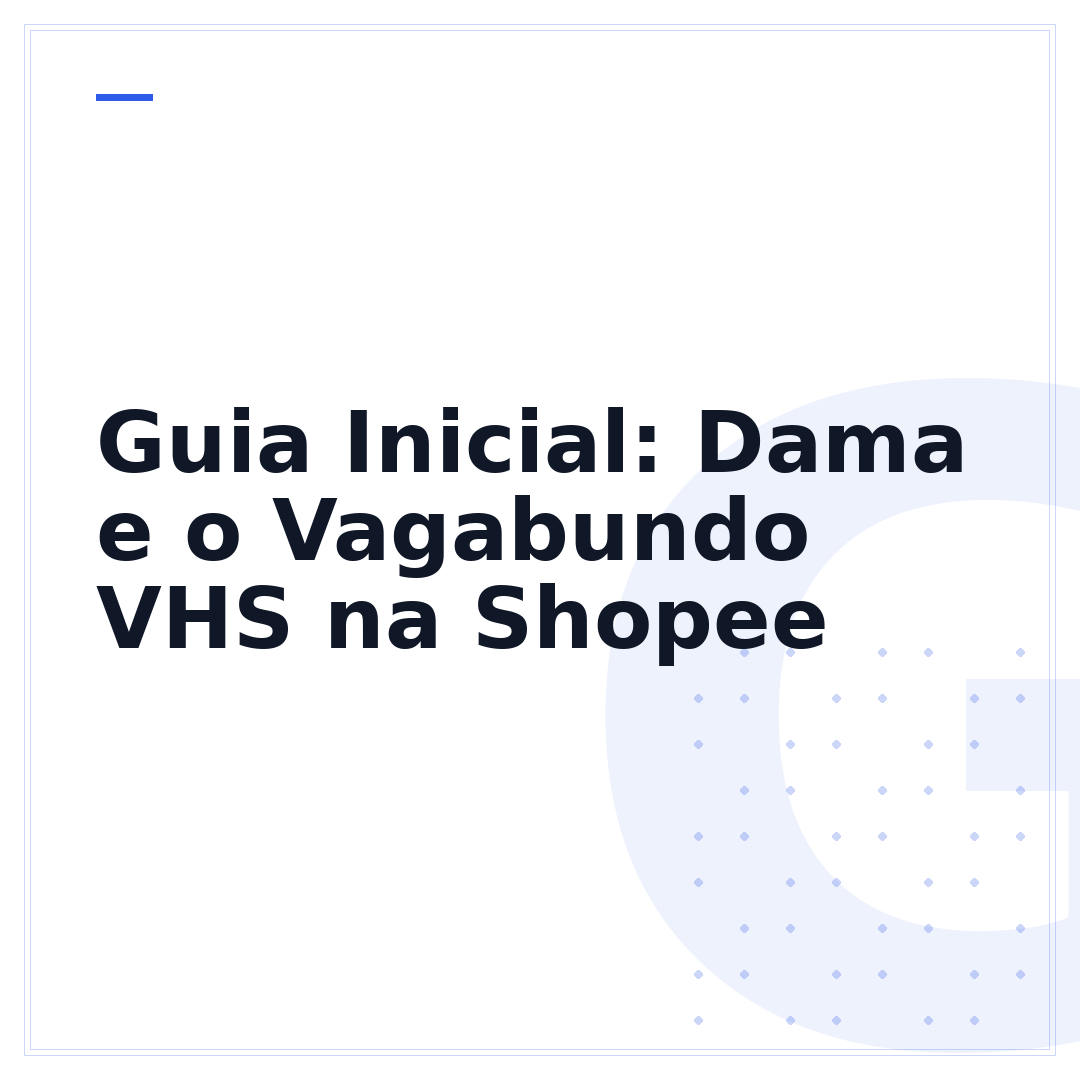 Guia Inicial: Dama e o Vagabundo VHS na Shopee
