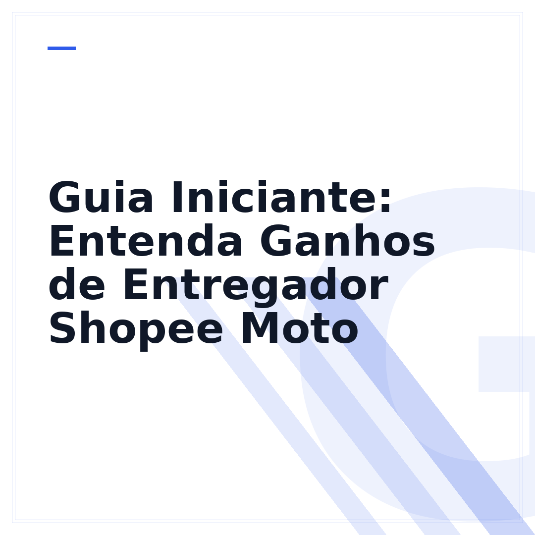 Guia Iniciante: Entenda Ganhos de Entregador Shopee Moto