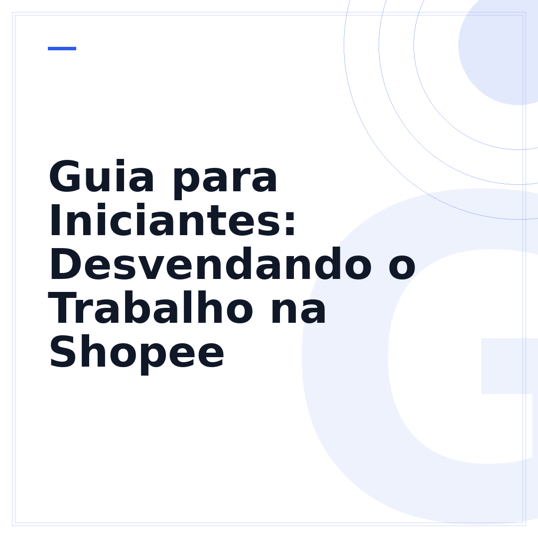 Guia para Iniciantes: Desvendando o Trabalho na Shopee