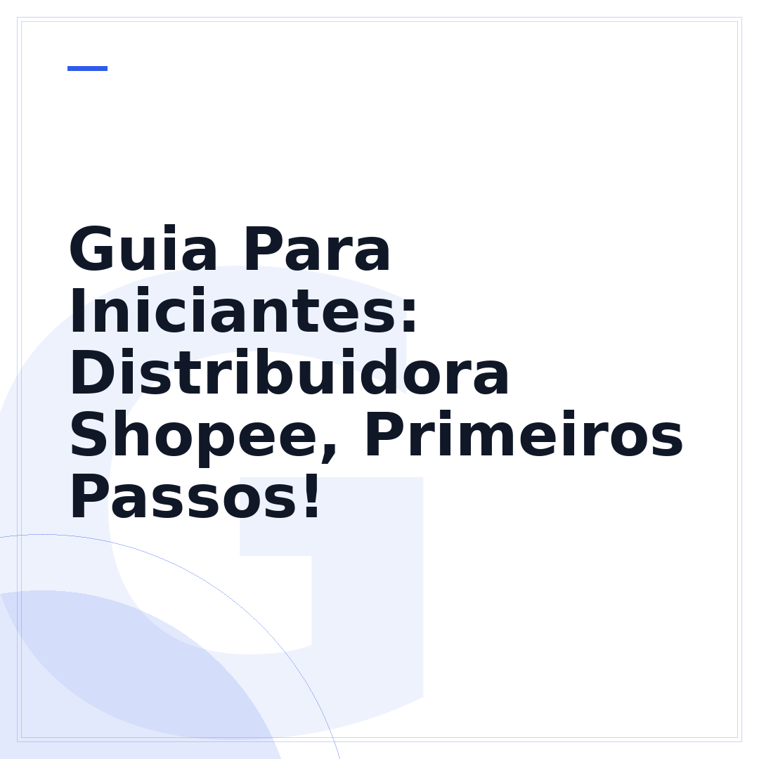 Guia Para Iniciantes: Distribuidora Shopee, Primeiros Passos!