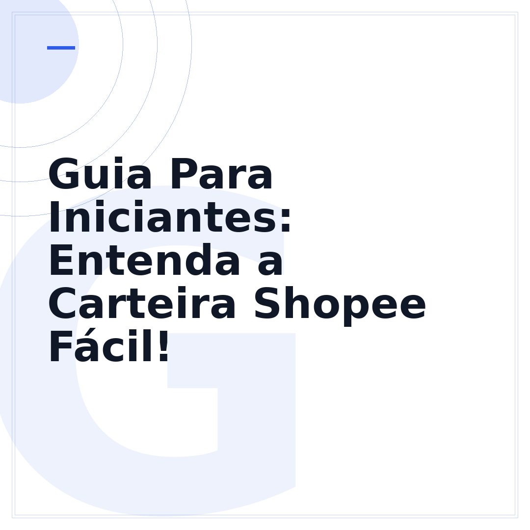 Guia Para Iniciantes: Entenda a Carteira Shopee Fácil!