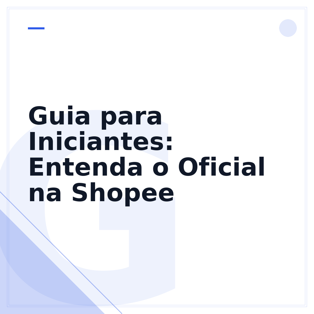 Guia para Iniciantes: Entenda o Oficial na Shopee