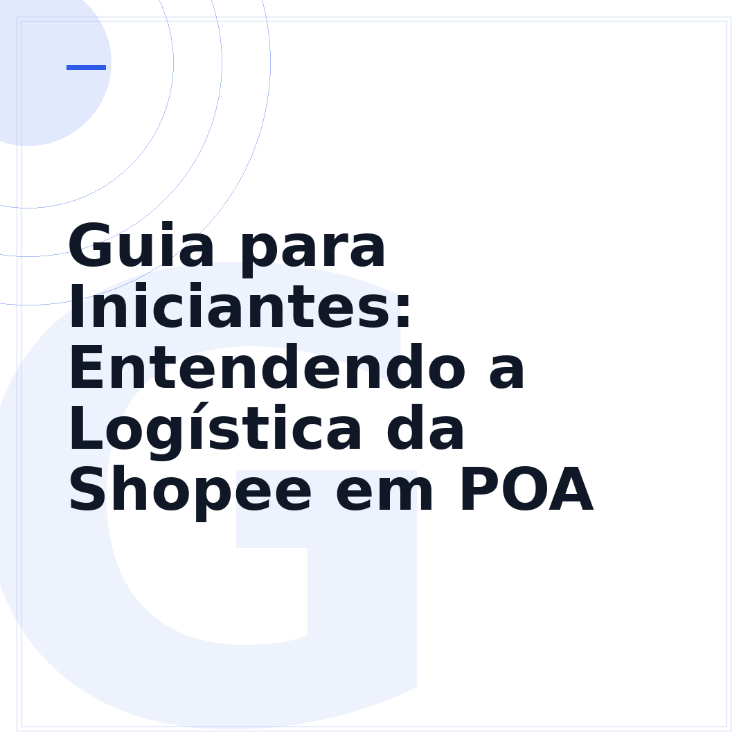 Guia para Iniciantes: Entendendo a Logística da Shopee em POA