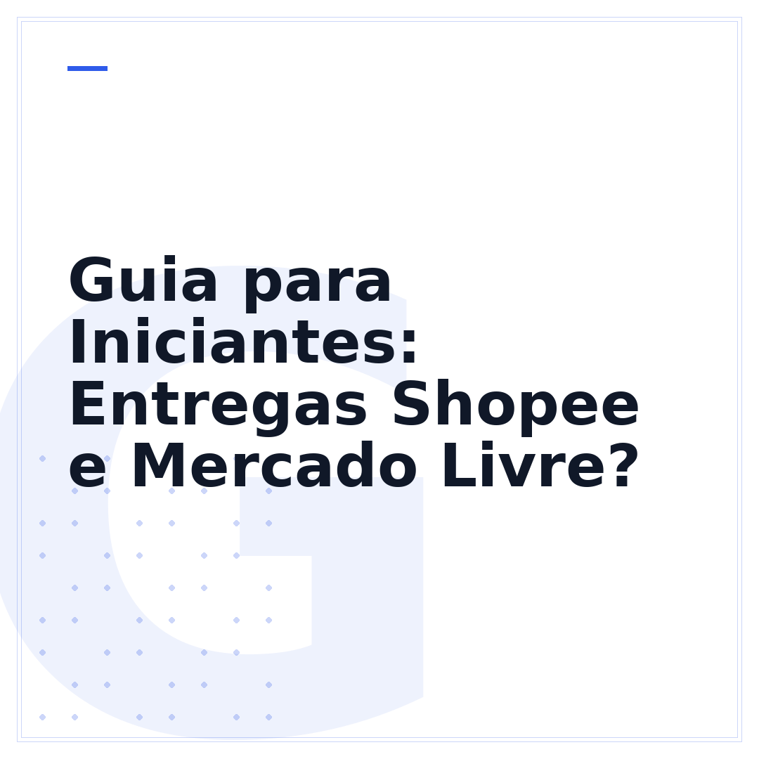 Guia para Iniciantes: Entregas Shopee e Mercado Livre?