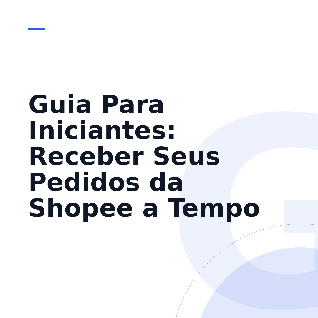 Guia Para Iniciantes: Receber Seus Pedidos da Shopee a Tempo