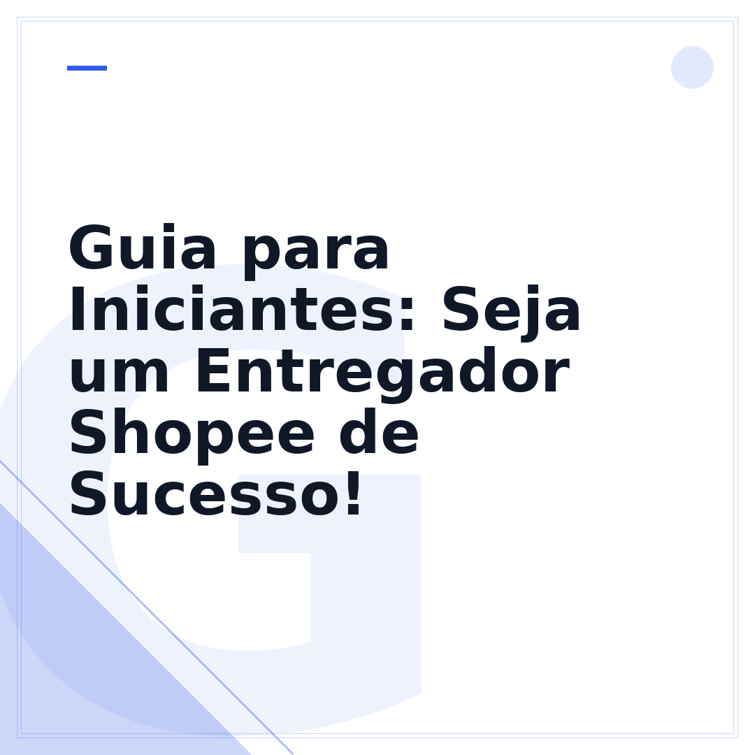 Guia para Iniciantes: Seja um Entregador Shopee de Sucesso!