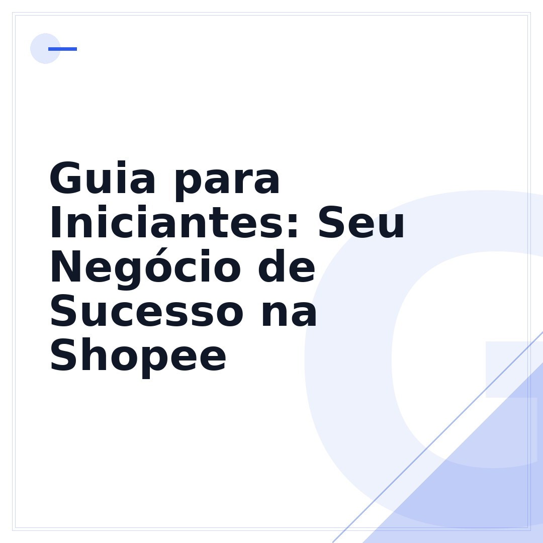 Guia para Iniciantes: Seu Negócio de Sucesso na Shopee
