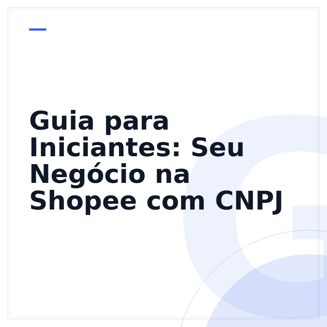 Guia para Iniciantes: Seu Negócio na Shopee com CNPJ