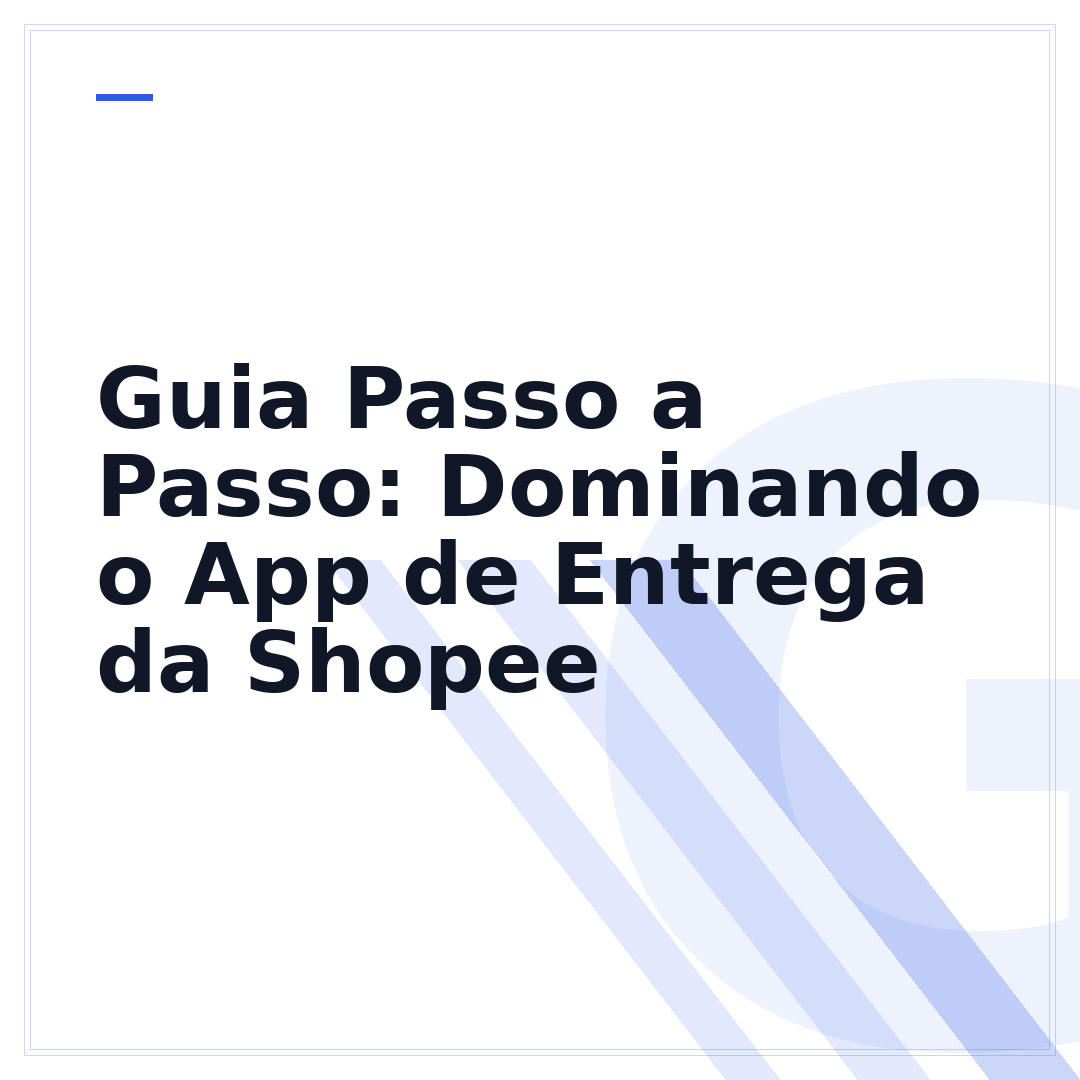 Guia Passo a Passo: Dominando o App de Entrega da Shopee