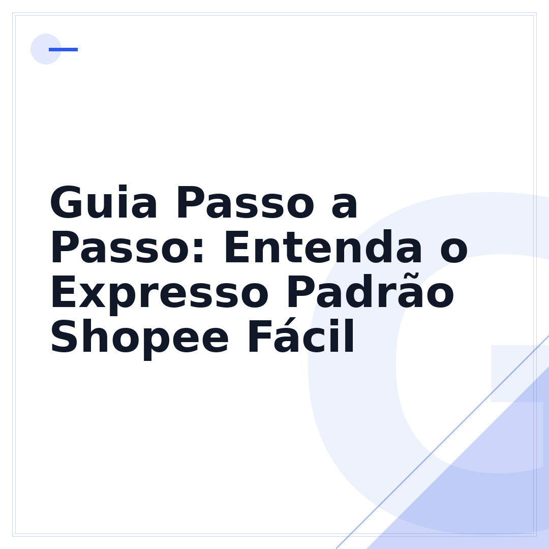 Guia Passo a Passo: Entenda o Expresso Padrão Shopee Fácil