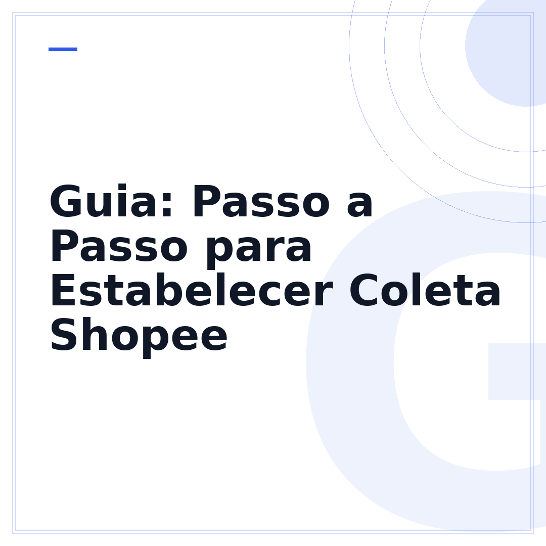Guia: Passo a Passo para Estabelecer Coleta Shopee