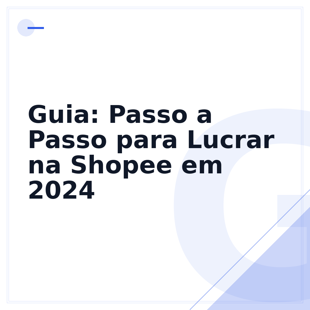 Guia: Passo a Passo para Lucrar na Shopee em 2024