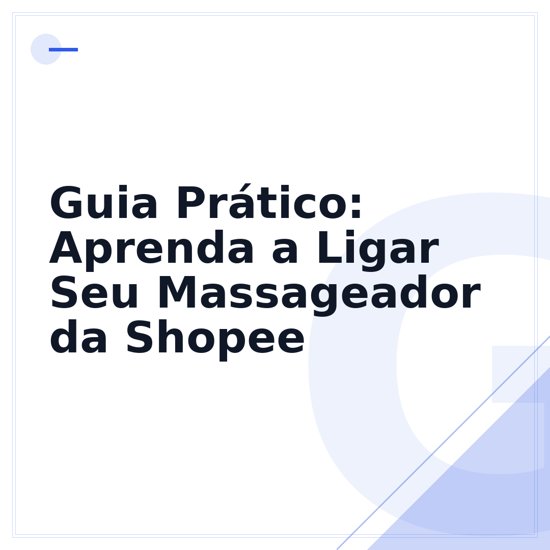 Guia Prático: Aprenda a Ligar Seu Massageador da Shopee