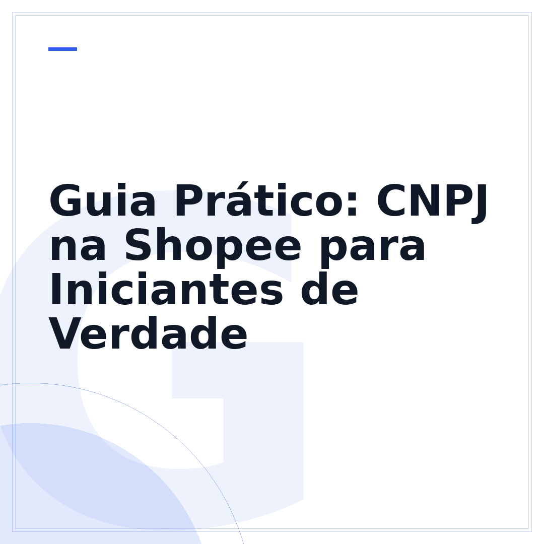 Guia Prático: CNPJ na Shopee para Iniciantes de Verdade