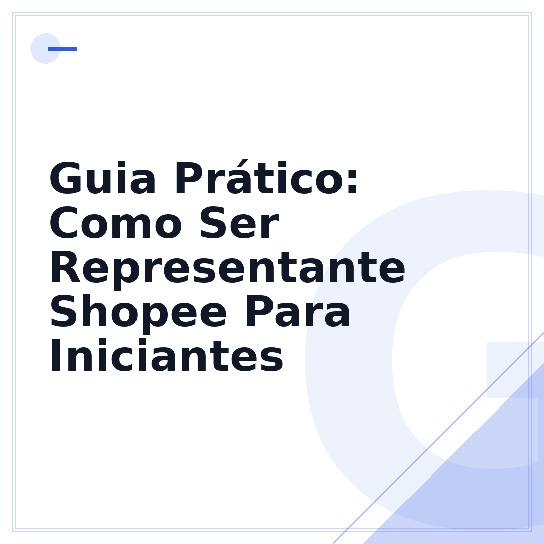 Guia Prático: Como Ser Representante Shopee Para Iniciantes