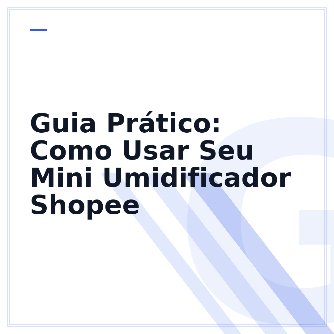 Guia Prático: Como Usar Seu Mini Umidificador Shopee