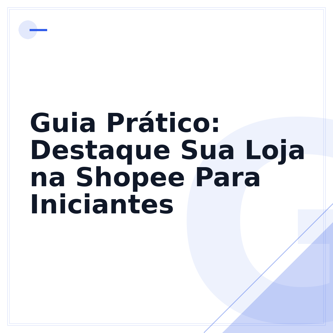 Guia Prático: Destaque Sua Loja na Shopee Para Iniciantes