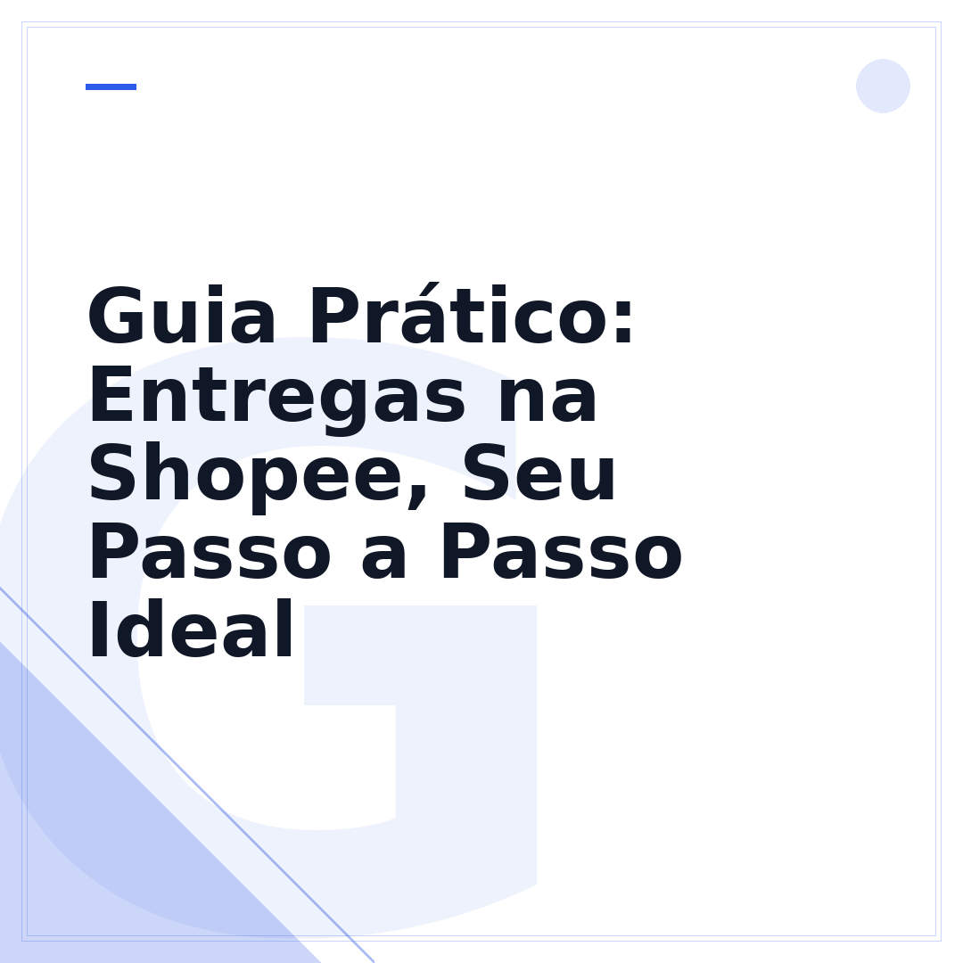 Guia Prático: Entregas na Shopee, Seu Passo a Passo Ideal