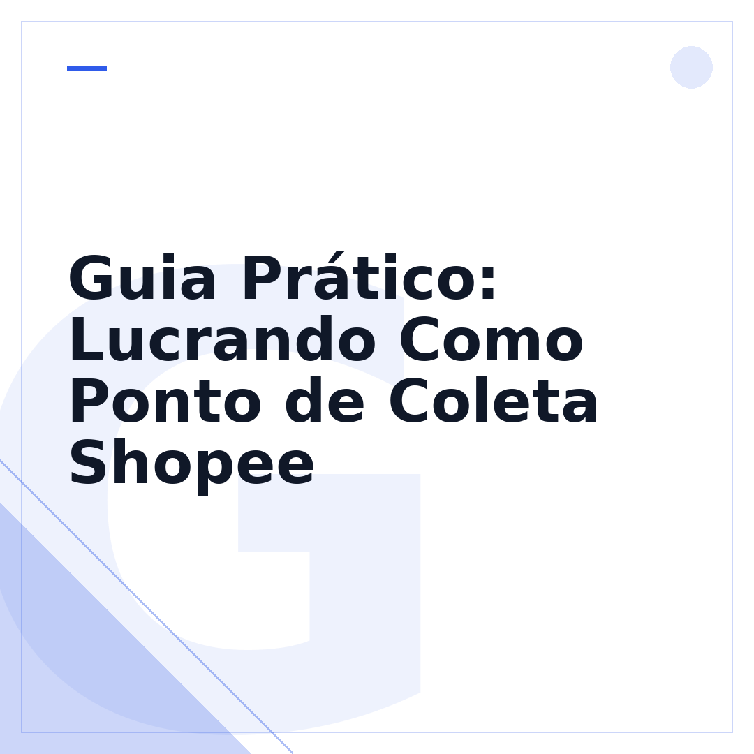 Guia Prático: Lucrando Como Ponto de Coleta Shopee