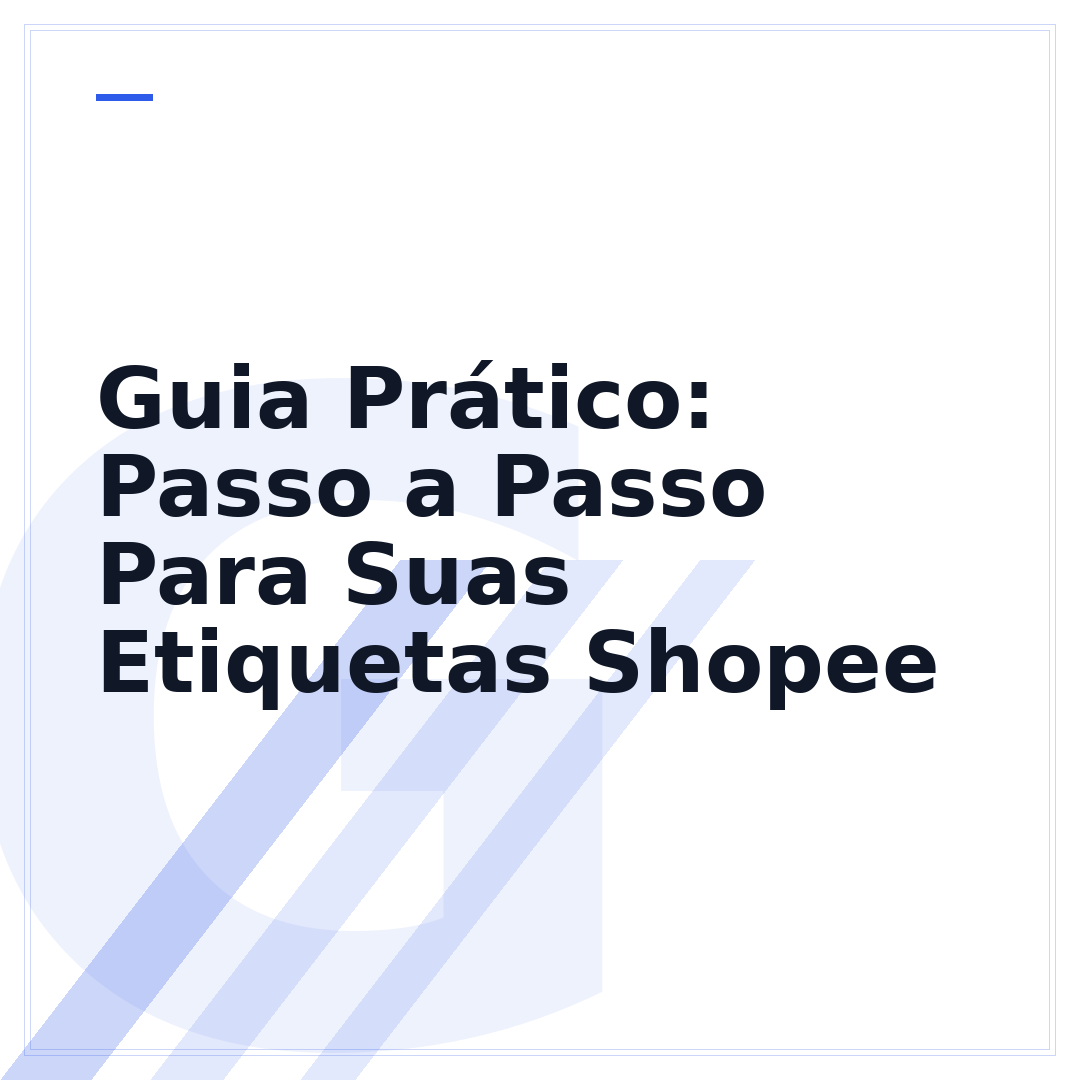Guia Prático: Passo a Passo Para Suas Etiquetas Shopee