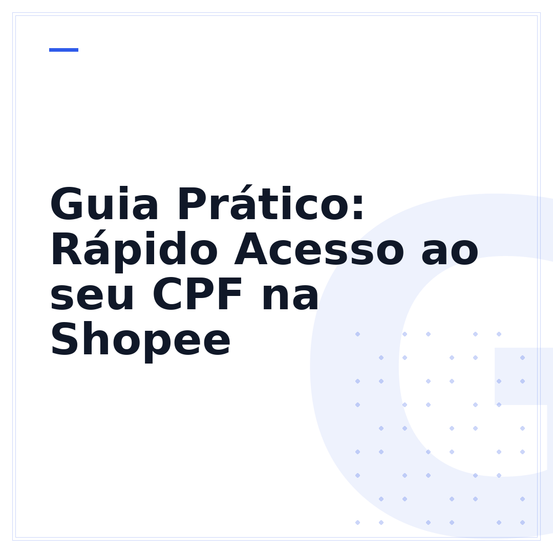 Guia Prático: Rápido Acesso ao seu CPF na Shopee