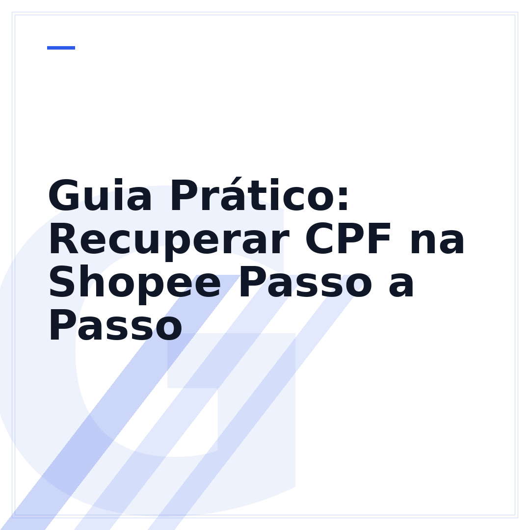 Guia Prático: Recuperar CPF na Shopee Passo a Passo