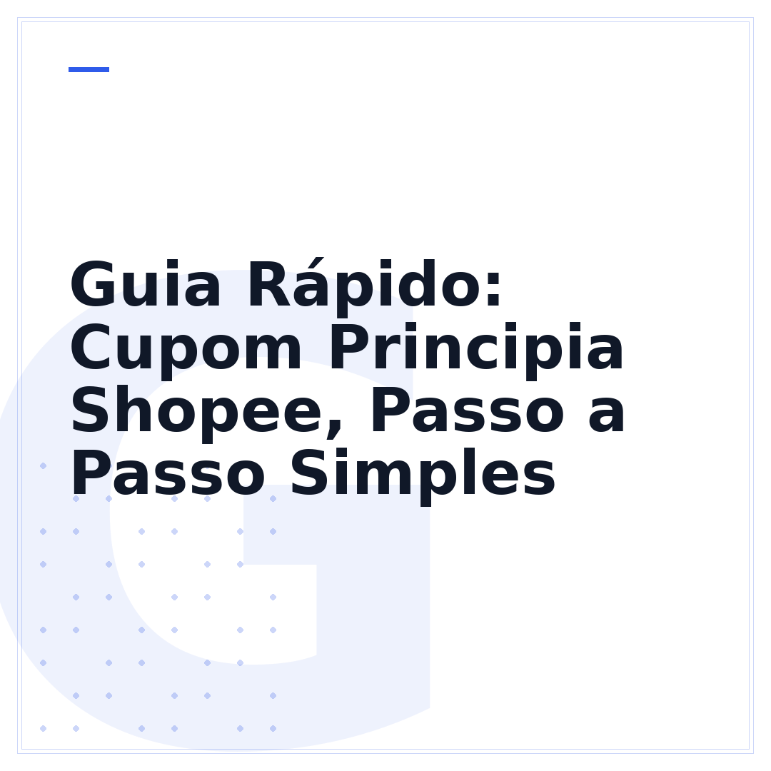 Guia Rápido: Cupom Principia Shopee, Passo a Passo Simples