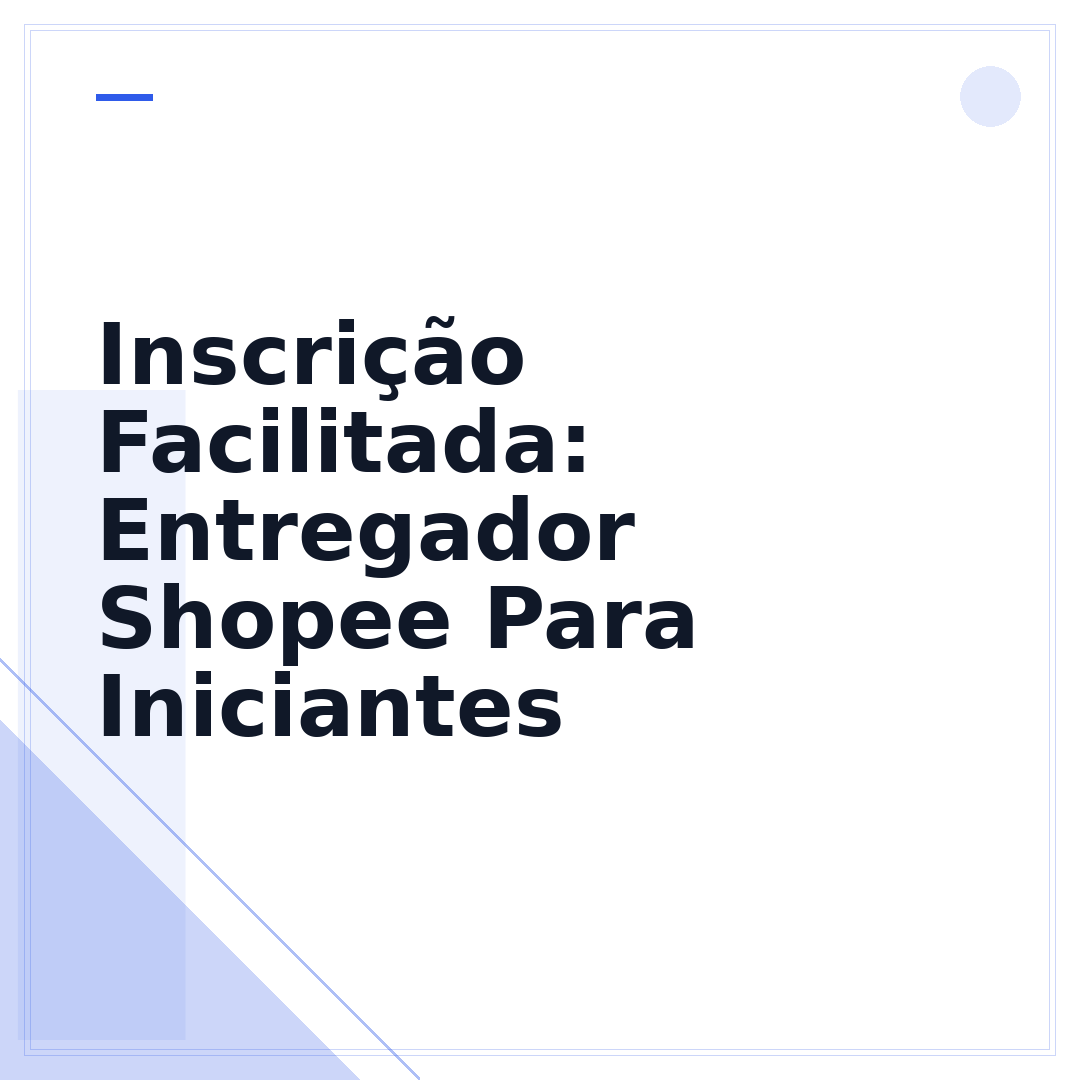 Inscrição Facilitada: Entregador Shopee Para Iniciantes