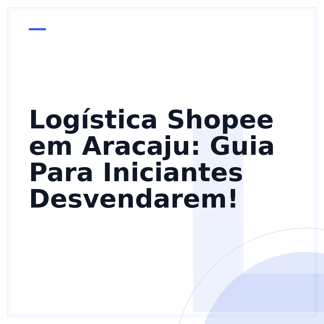Logística Shopee em Aracaju: Guia Para Iniciantes Desvendarem!