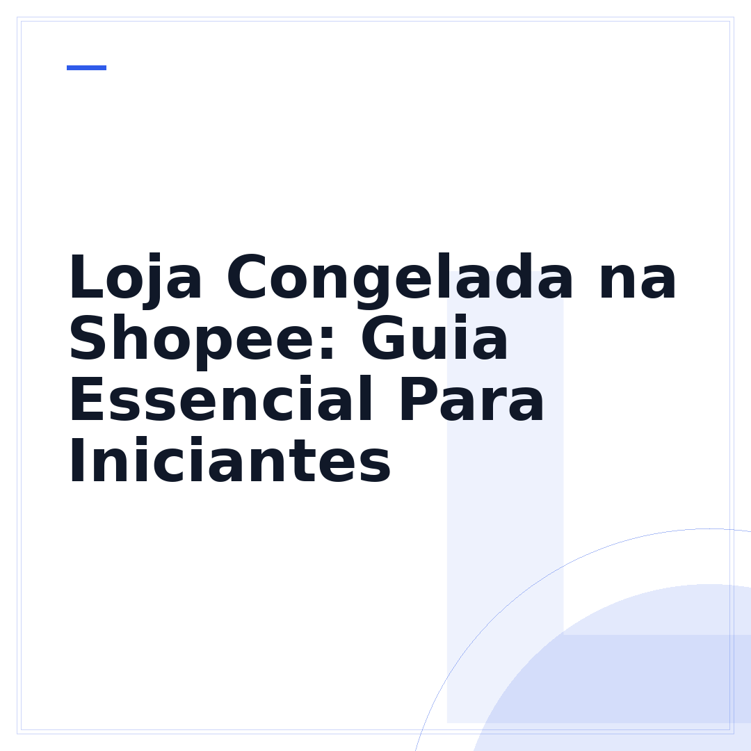 Loja Congelada na Shopee: Guia Essencial Para Iniciantes