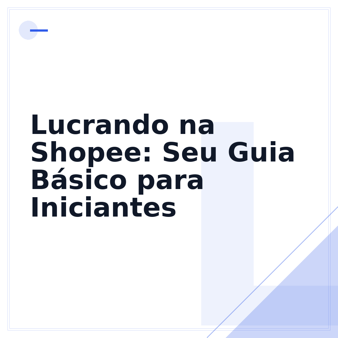 Lucrando na Shopee: Seu Guia Básico para Iniciantes