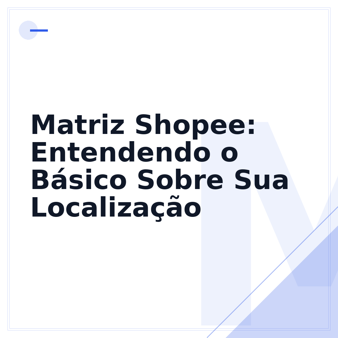 Matriz Shopee: Entendendo o Básico Sobre Sua Localização