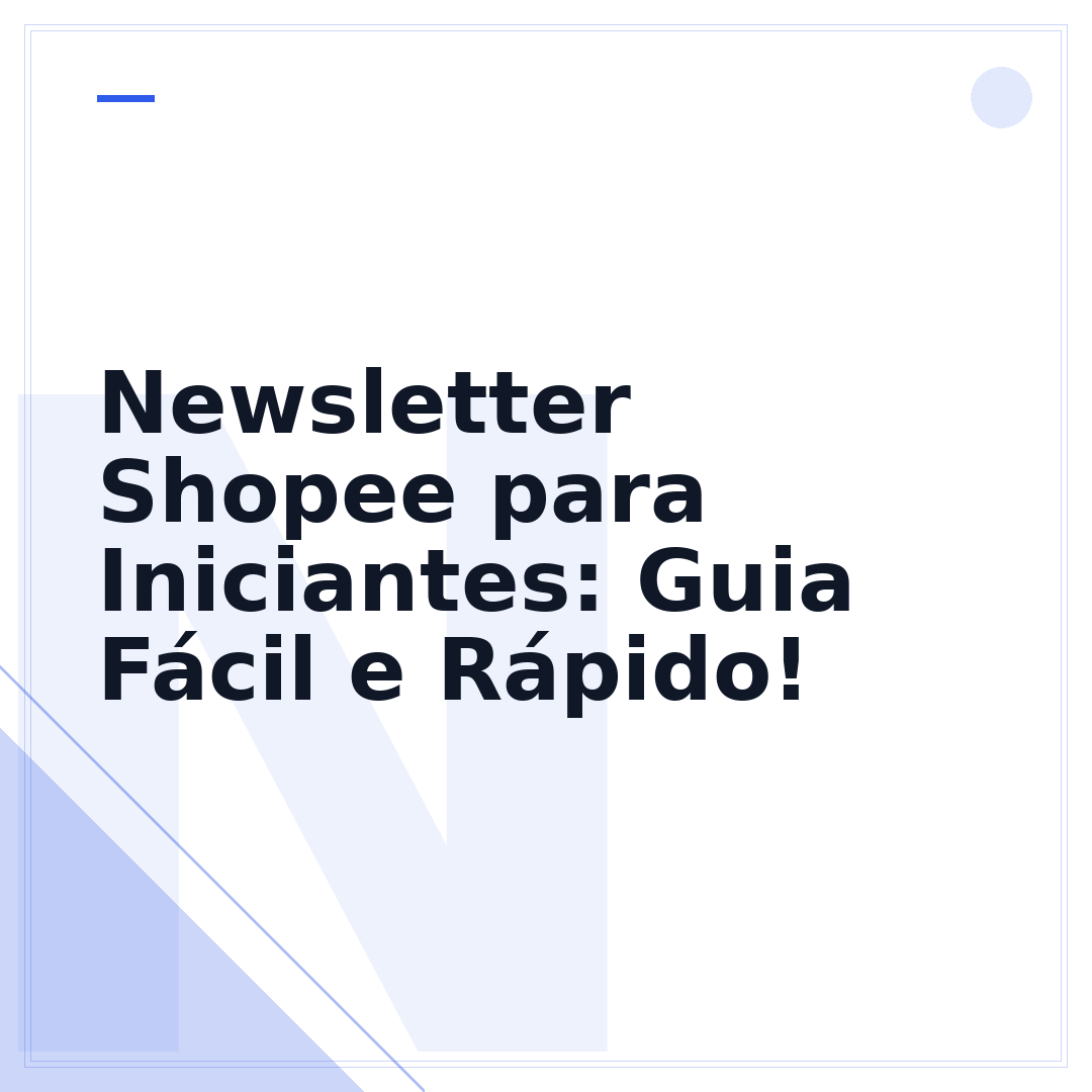 Newsletter Shopee para Iniciantes: Guia Fácil e Rápido!