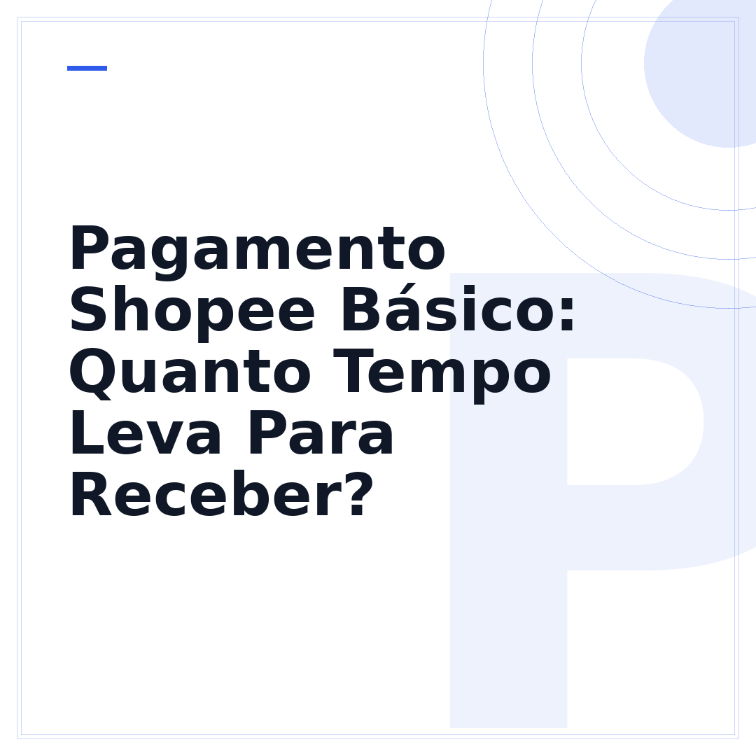 Pagamento Shopee Básico: Quanto Tempo Leva Para Receber?