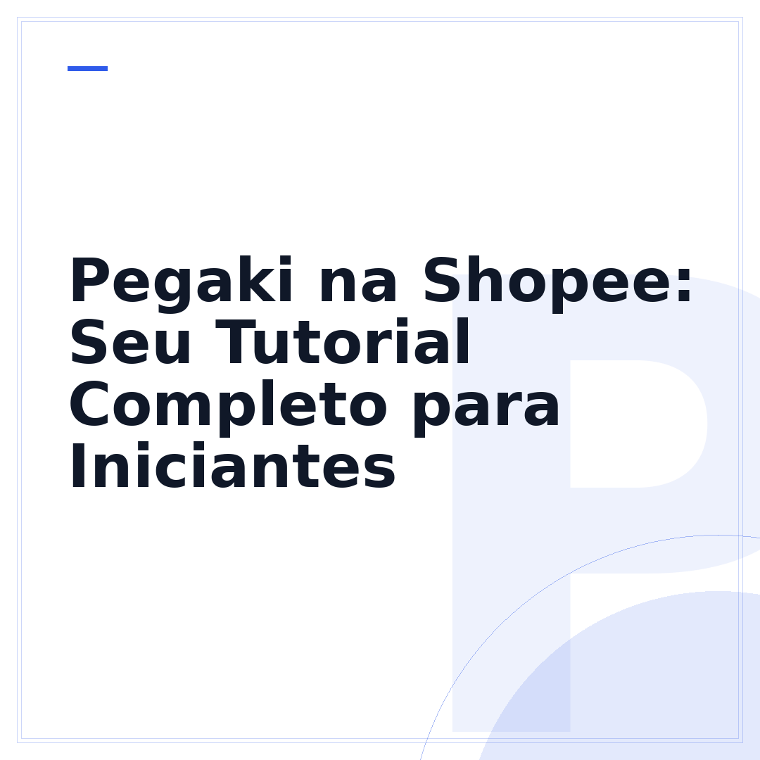 Pegaki na Shopee: Seu Tutorial Completo para Iniciantes