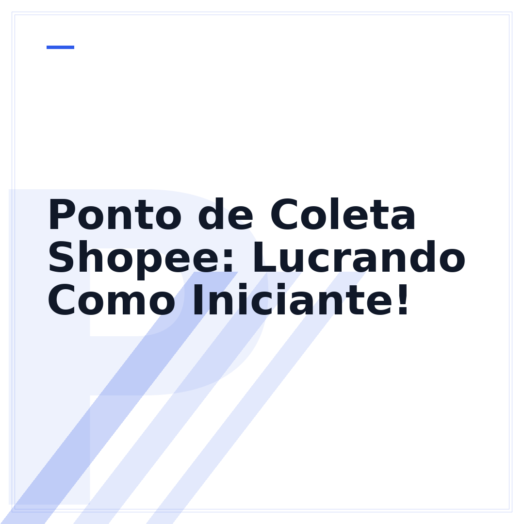 Ponto de Coleta Shopee: Lucrando Como Iniciante!
