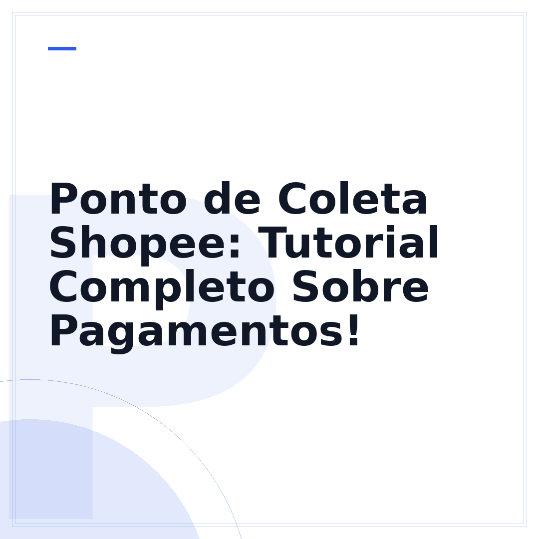 Ponto de Coleta Shopee: Tutorial Completo Sobre Pagamentos!