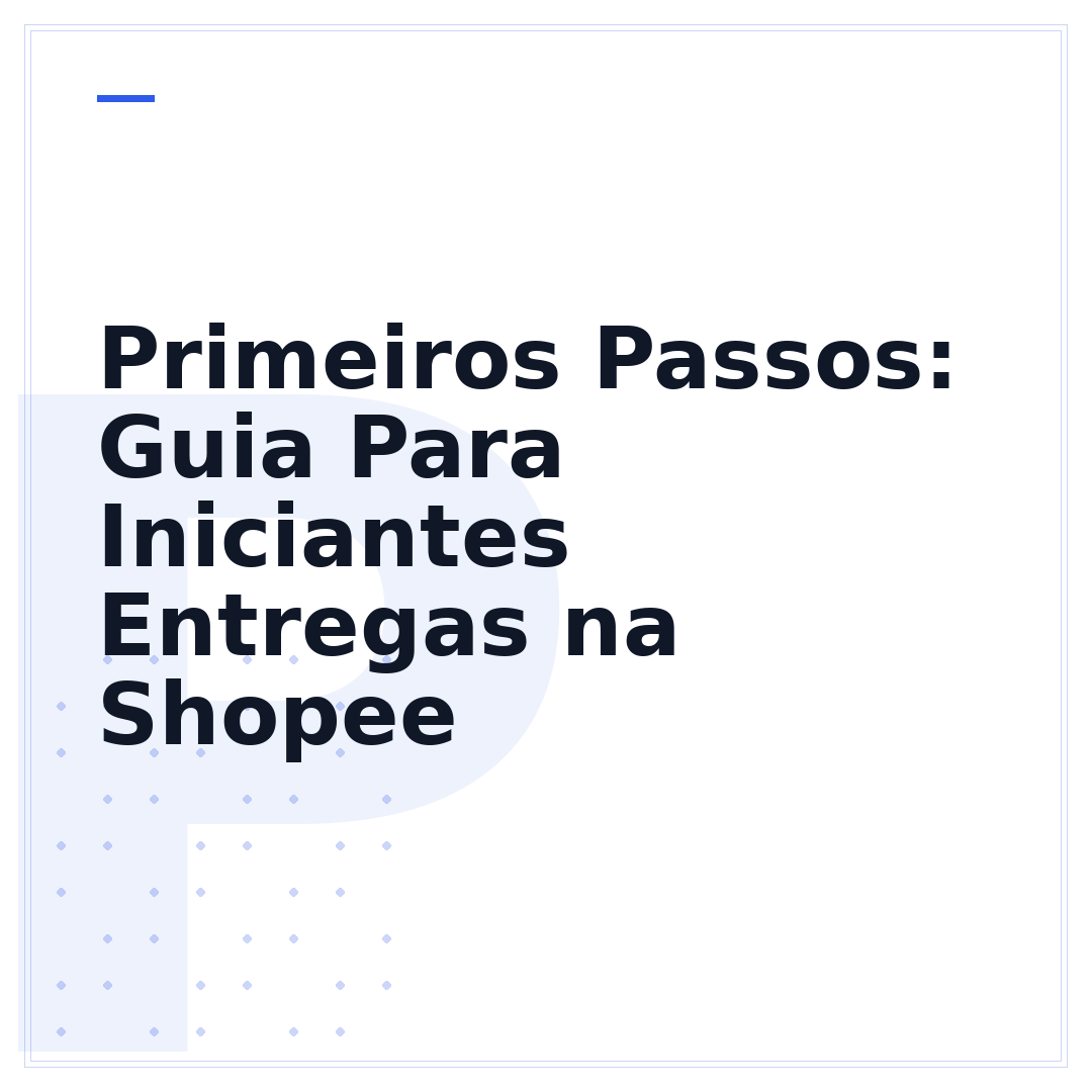 Primeiros Passos: Guia Para Iniciantes Entregas na Shopee