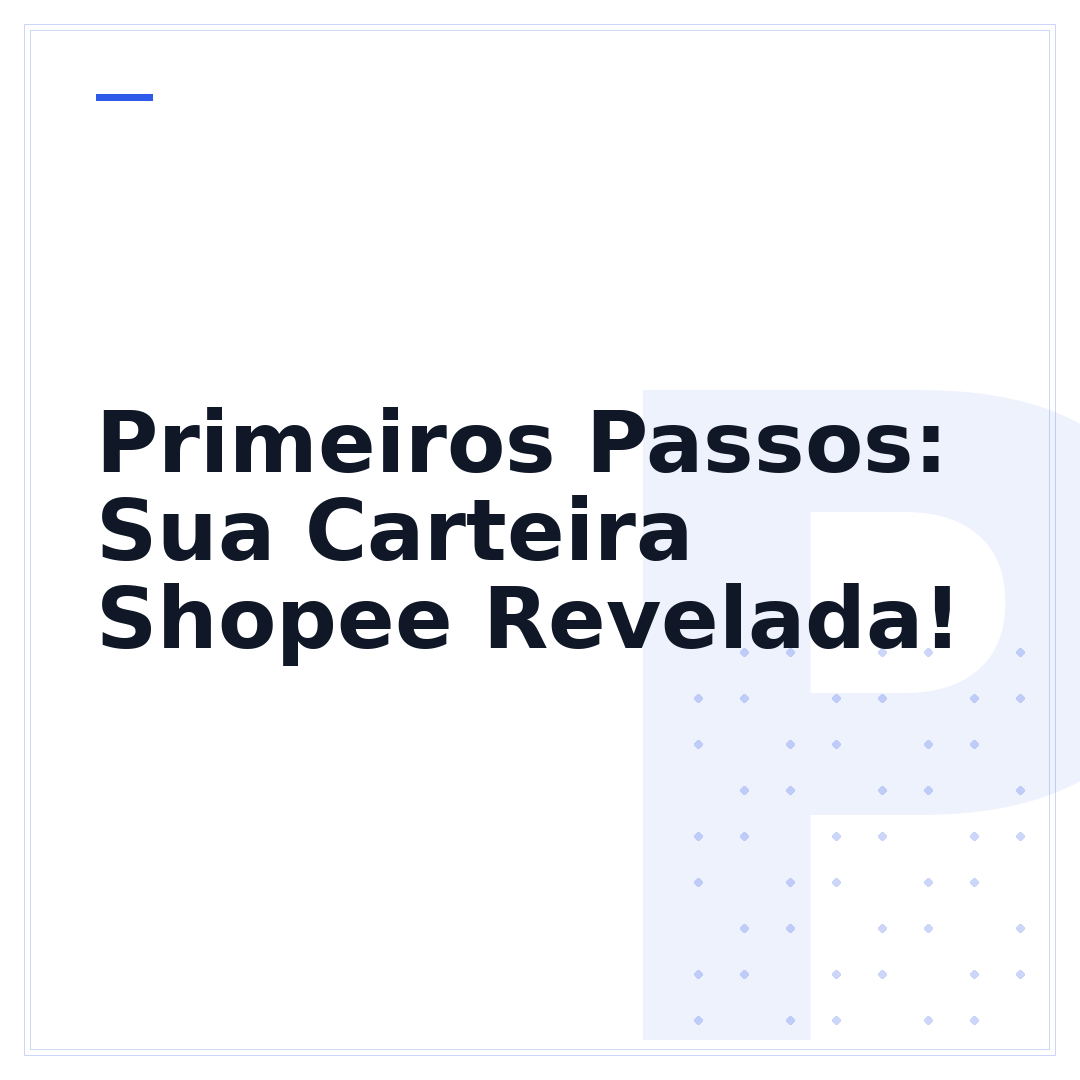 Primeiros Passos: Sua Carteira Shopee Revelada!