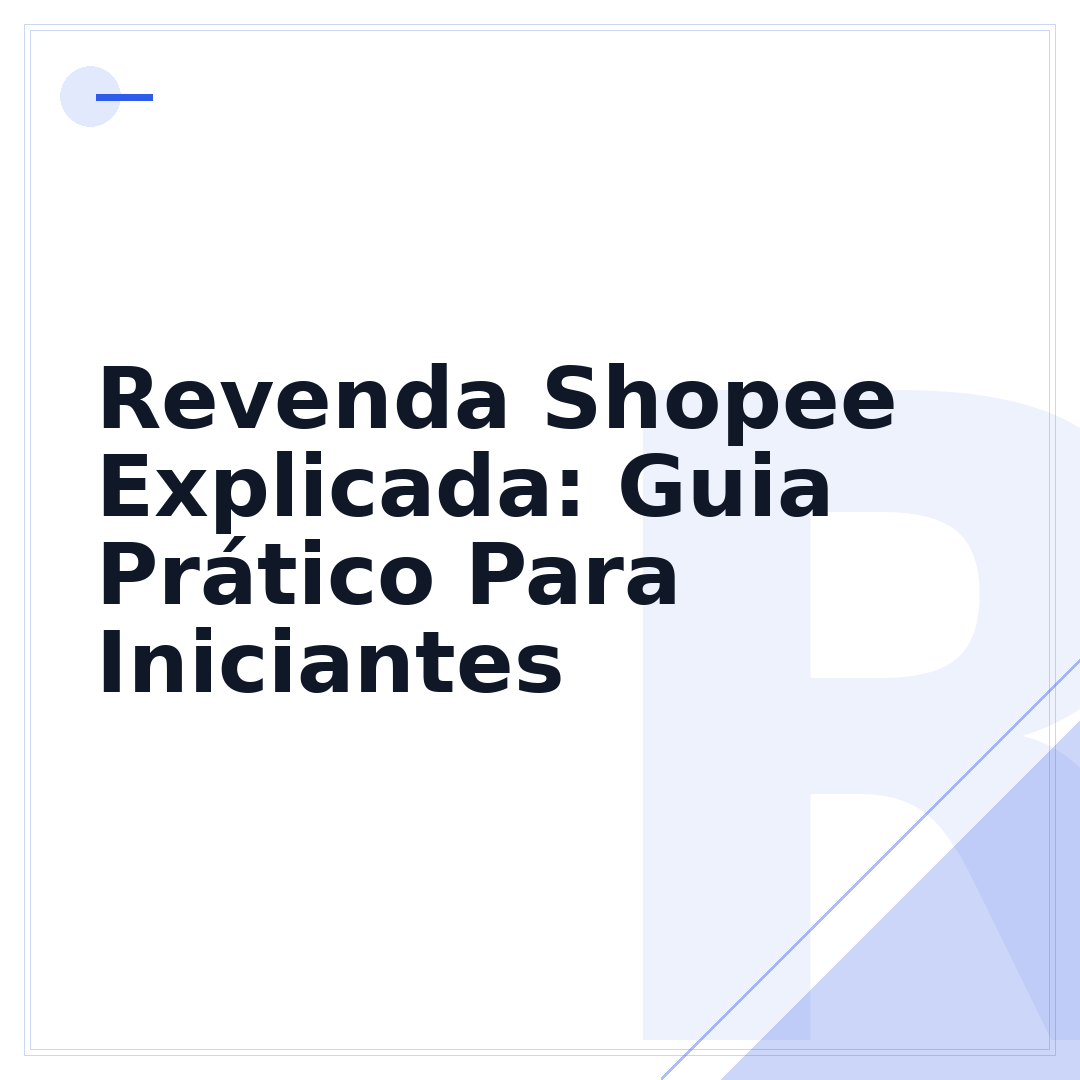 Revenda Shopee Explicada: Guia Prático Para Iniciantes